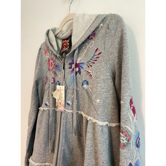 JOHNNY WAS Phoebe Tiered Hoodie NWT Size XS - Picture 6 of 7